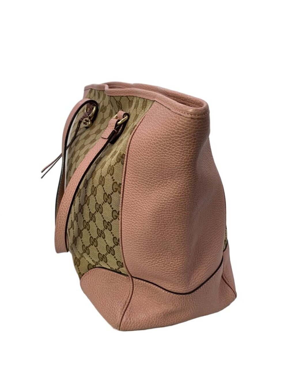 Gucci All over Pink Tote Leather Bag Pink